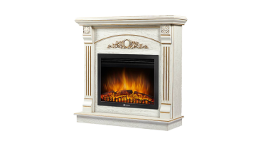 Портал Firelight Barocco 25 шпон белый дуб с золотой патиной